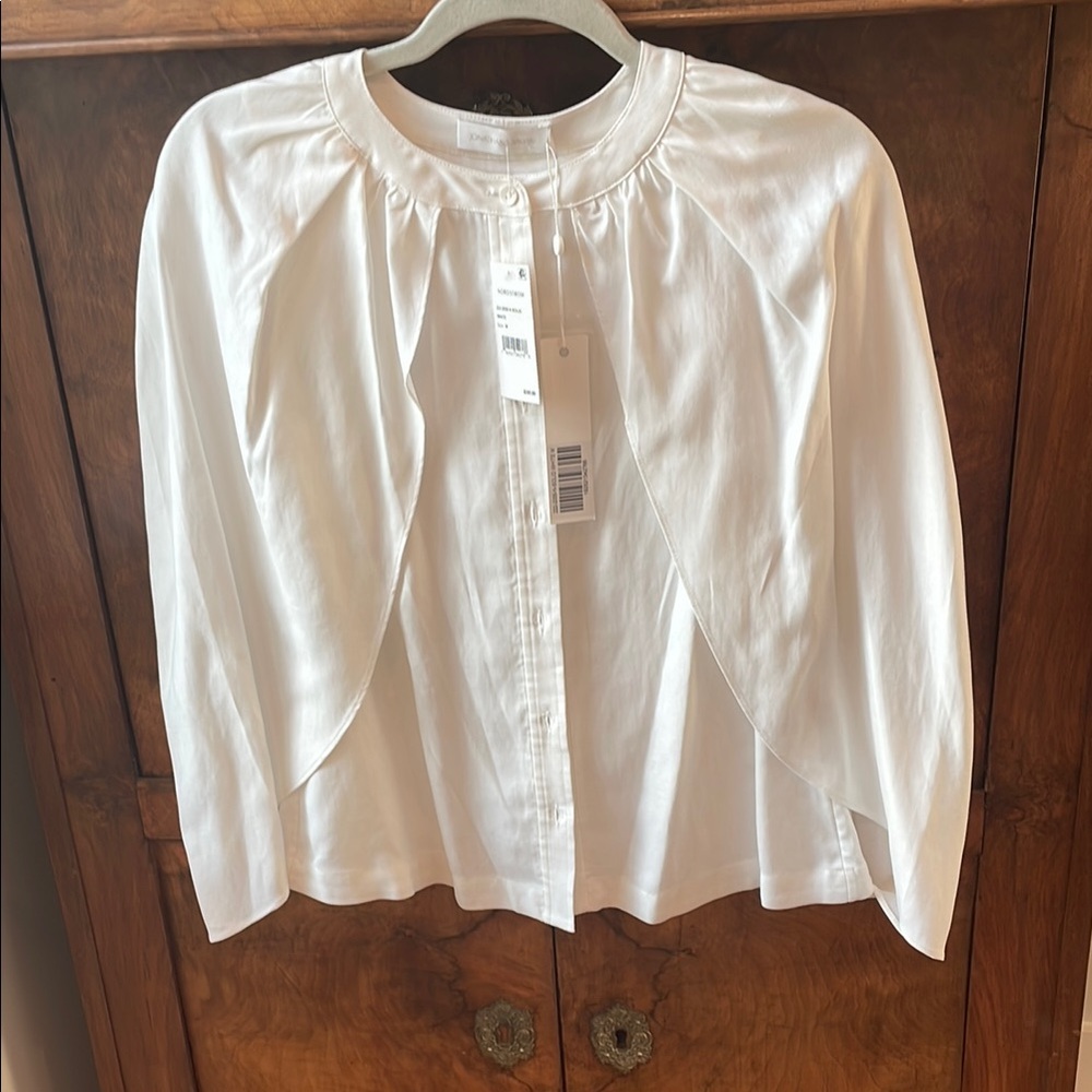 Jonathan Simkhai Cream Button-Up Blouse